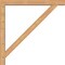 Ekena Millwork Traditional Block Smooth Bracket w/ Offset Brace, Western Red Cedar, 5 1/2"W x 46"D x 46"H BKT0604X46X46TRA05SWR - alternate 4